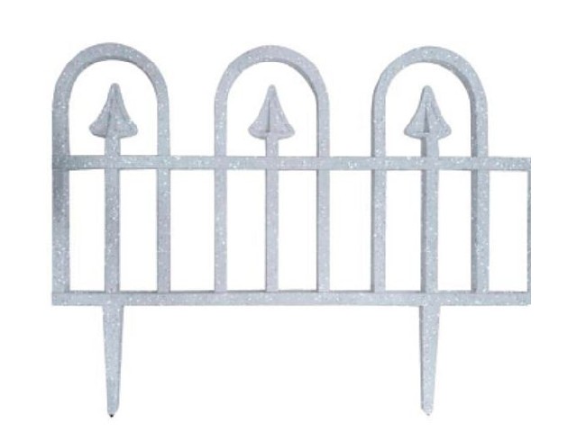 Садовое ограждение InGreen Apollo со стыковочным замком, 4шт. светлый камень